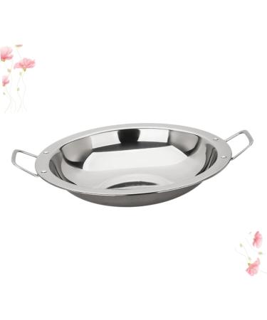 Ciieeo 3pcs Pancake Pan Flat Pan Nonstick Induction Cooker Pan Stainless Frying Pan Commercial Griddle Seafood Serving Platter Stainless Steel Pan Omelet Pan Hot Pot Seafood Pot Silverx3pcs 29 25.3CMx3pcs - Buy Online on GoSupps.com
