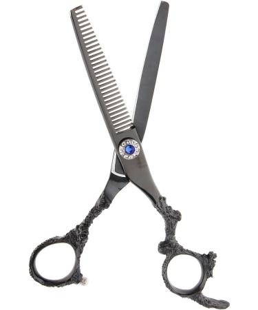 Black Salon Hair Cutting Thinning Scissors Shears Hairdressing 6.5 in Black Thinning - Buy Online on GoSupps.com