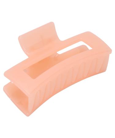 Hair Clip 8.5x3cm Hair Claw Clip Non-Slip Lightweight Portable for Thick Thin Curly Straight Hair(Coral Orange)
