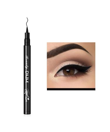 MAFK Liquid Eyeliner Matte Liquid Eyeliner Colorful Eye Liner Pen Neon Eyeliner Makeup Waterproof Smudge-Proof Smooth Eyeliner Black