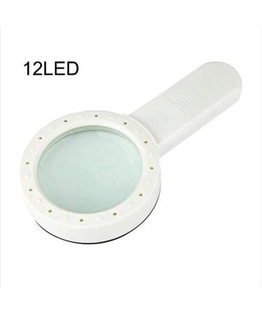 Lightweight Magnifying Glass Hd Optical 30 Times Handheld 12L Lamp Magnifier for Reading Maps-Watch Repair Magnifier Lofty Ambition - Buy Online on GoSupps.com