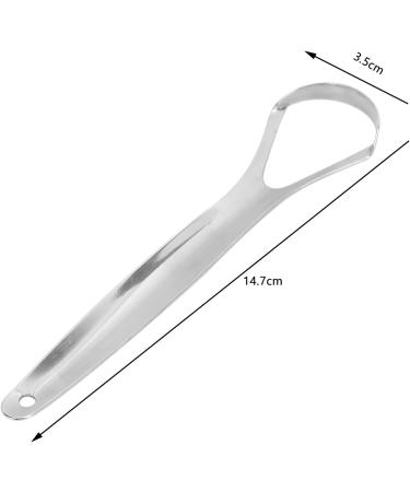 Stainless Steel Tongue Scraper Set - 2 Portable Reusable Tongue Cleaners for Fresh Breath | Ideal for Adults - Buy Online on GoSupps.com