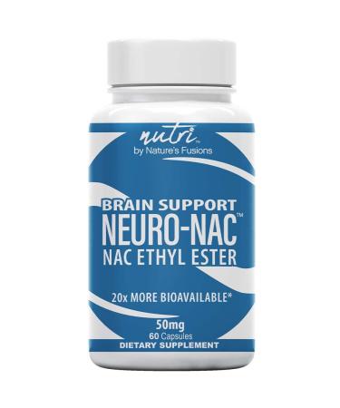Neuro NAC Supplement N-Acetyl Cysteine Ethyl Ester - More Bioavailable Than NAC 600 mg - Boost Glutathione 10x More Than Liposomal Glutathione - N Acetyl Cysteine Ethyl Ester 60 Capsules
