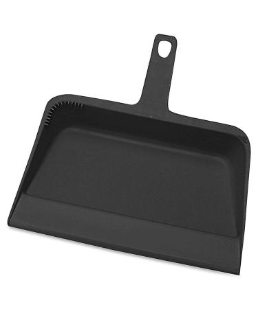 Genuine Joe GJO02406 12-inch Heavy-Duty Plastic Dust Pan - Black | Durable Cleaning Tool - Buy Online on GoSupps.com