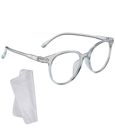 KINDOYO Blue Light Blocking Glasses - Women Men Anti Eyestrain Reading Glasses Gaming Eyewear Lightweight Transparent Frame Glasses Clear Lens Classic Eyeglasses