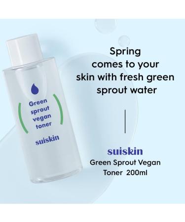 SUISKIN Green Sprout Toner - Hydrating Daily Facial Toner for Dry Skin | Fragrance & Cruelty-Free - International Shipping Available - Buy Online on GoSupps.com