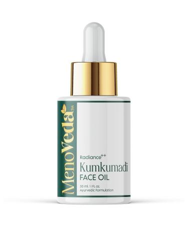 Meno Veda Kumkumadi Face Oil | Ayurvedic Facial Oil with Herbal Infusion | Helps Nourish Hydrate & Enhance Skin Radiance | For Face & Neck | Suitable for Daily Use | 30 ml