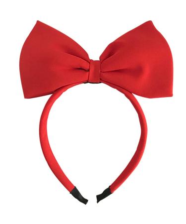 Bowknot Headband for Women Red Bows for Hair Accessories Hair Bows for Girls Hair Hoops Bowknot Hair Bands for Christmas Birthday Cosplay