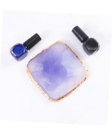 Beavorty 1Pc gel color plate nail color palette nail makeup palette nail display plate resin tools nails tools nail art tools manicure nail implements resin paint painted Nail set purple 9X9cm Purple - Buy Online on GoSupps.com