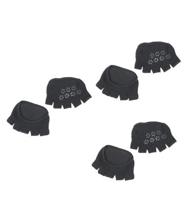 GLEAVI 3 Pairs Half Breathable Toe Cover High Heels Forefoot Pads High Heel Toe Cushion Metatarsal Sleeve Pads of Feet Pads for Heels Toe Toppers for Shoes Sock Women's Absorb Sweat