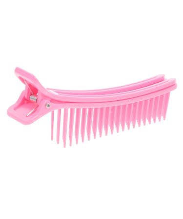 NUSITOU Hair Salon Clip Hairdresser Clip Barber Grips Hair Sectioning Clips Salon Accessories Grip Clips for Hair Sectioning Hairdressing Hairpin Hair Styling Tools Hair Styling Clip 14.20X3.00X2.30CM Pink