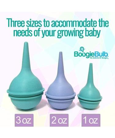 BoogieBulb Baby Nasal Aspirator - BPA & Latex Free - 3 oz Green Bulb Syringe for Toddlers & Adults - Cleanable & Reusable - Buy Online on GoSupps.com