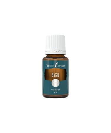 Basil Essential Oil 15ml by Young Living | Soothes Muscles | Ideal for Massage Skin Oils | Vegan & Gluten-Free | Suitable for Aromatherapy Diffusers | Topical Use | Calming Aroma