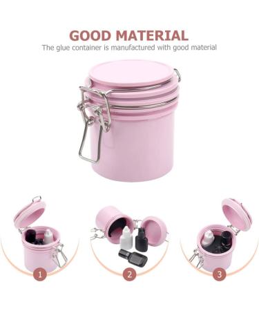 Beaupretty Eyelash Glue Holder Extension Professional Adhesive Jar Tank Grafting Storage Proof Glue Extensions Airtight for Holder Eyelashes Organizer Container Sealing Lash Leak Eyelash Nail Polish - Buy Online on GoSupps.com