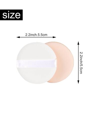 2.2 Inch Cosmetic Powder Puff - 20 Soft Sponges for Foundation BB Cream & Loose Powder - Makeup Tool for Flawless Application - Buy Online on GoSupps.com
