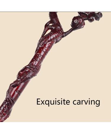 Wooden Walking Stick Solid Cane Wooden Walking Stick Faucet Mahogany Wood Carving Old Man Walking Stick Light Walking Stick - Buy Online on GoSupps.com