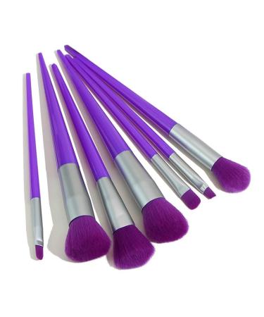 7 Fluorescent Diamond Powder Makeup Brushes Set | Eye Shadow Beauty Tools - White Dinosaur Doodle Design - Buy Online on GoSupps.com