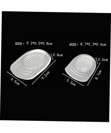 Didiseaon Silicone Heel Support - 4 Pairs Cushion Lift Insole for Enhanced Shoe Comfort & Support - International Shipping Available - Buy Online on GoSupps.com