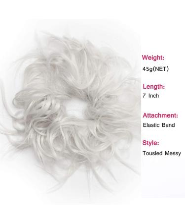 Shop Tess Hair Part Dutt Hair Tie - Silver Gray Hair Extensions for Women | 45g Smooth Shaped Updos - Affordable International Shipping - Buy Online on GoSupps.com