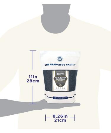 San Francisco Salt Co. Black Lava Hawaiian Sea Salt - 5 lb Fine Grain - Buy Online on GoSupps.com