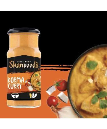 Sharwood's Sharwood s Korma Lot de 6 sauces au curry (6 x 420 g) - Buy Online on GoSupps.com