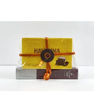 Tea Time Olive Olive Gift Pack - Havana Classic Mixed Pottery 306g and Rabitos Royale Dark 95g