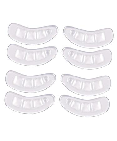 NOLITOY 8 Pairs Non-Slip Stickers Shoe Heel Inserts Insole Cushion Black Stickers Black Boot Heels Spray Pumpkin Leaf Bags Anti Slip Heel Shoe Grips Liner Flannel Forefoot Pad High Heel