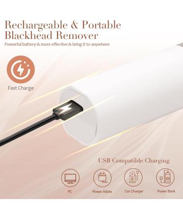 Blackhead Remover Black Head Remover for Face Whitehead Acne Remover with 6 Suction Power 4 Probes and LED Display Deep Cleansing Unclogging Pores Blackhead Remover Tool - Buy Online on GoSupps.com