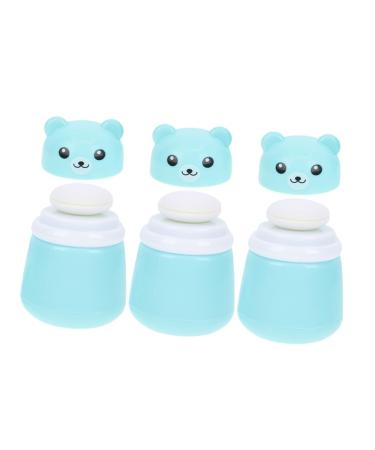 Homoyoyo 3pi ces Houppette et Pot pour Poudre Corporelle Bo te de Houppette Portable Distributeur de Voyage