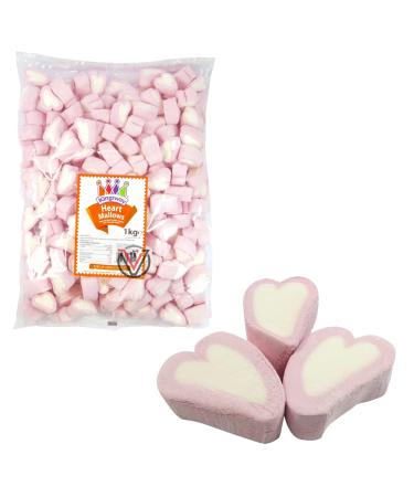 Kingsway Mallow Hearts Vanilla Flavour Marshmallows (1kg)