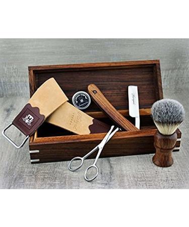 Complete Rosewood Old Style Classic Barber Shaving Set PERFECT MEN'S SHAVING GIFT SET