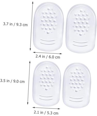 Buy Healvian 12 Pairs Self-Adhesive Silicone Heel Pads for Women - Comfort & Support for Block Heels & Dress Shoes - Non-Slip Gel Inserts - Buy Online on GoSupps.com