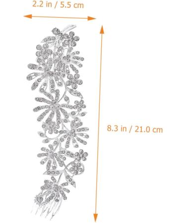 DOITOOL Comb Pearl Hair Accessories Wedding Headpiece for Bride Wedding Hair Accessory Bridal Hair Clip Silver Hair Clips Silver Barrettes Alloy Headgear Dress White Bridesmaid - Buy Online on GoSupps.com