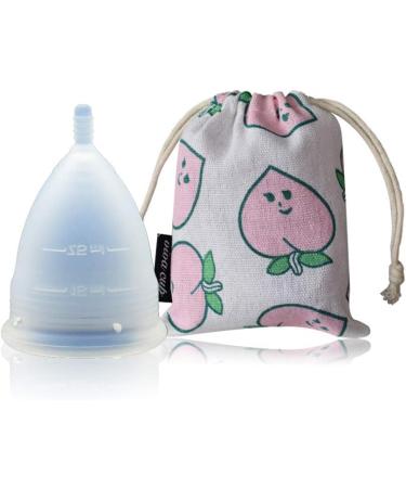 Super Soft Menstrual Cup - Reusable Medical Silicone | Sensitive Women's Hygiene Product (L Transparent) - Buy Online on GoSupps.com