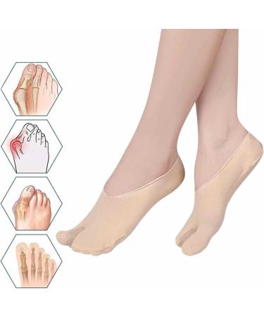2 Pcs Bunion Splint Socks for Women - Toe Straightener & Arch Support with Gel Cushion Pad - Buy Online on GoSupps.com