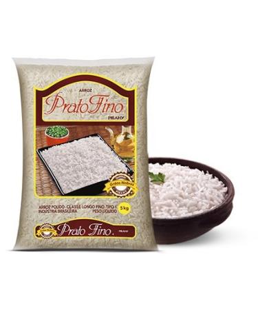 Prato Fino White Rice 11lb | Arroz Branco 5kg
