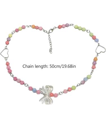 Oralgos Colorful Pearl Necklace for Women | Adjustable Bohemian Collar | Perfect Party Accessory - Buy Online on GoSupps.com