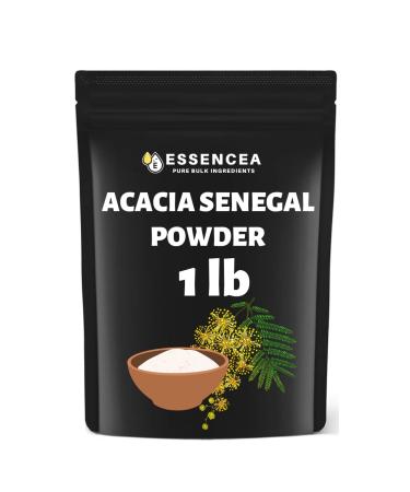 Essencea Acacia Senegal Powder 1lb Pure Bulk Ingredients | Rich in Fiber | Soluble Fiber Powder | Non GMO and Gluten Free (16 Ounces)
