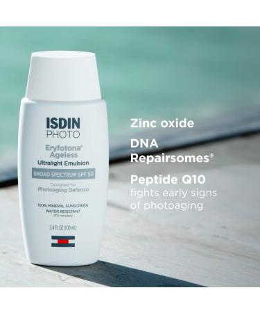 ISDIN Eryfotona Ageless Tinted Sunscreen SPF 50+ Zinc Oxide 3.4 Fl Oz - Buy Online on GoSupps.com