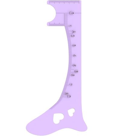 Brow Mapping Ruler - Soft Silicone Eye Liner Guide | Quick Eye Makeup Tool Eyebrow Shaping Aid Brow Measuring Tool for Perfect Eye Liner & Lip Lines Purple - Buy Online on GoSupps.com