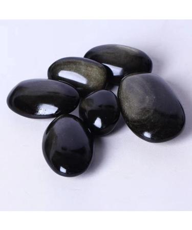 UJTVGCLX Wholesale Gems Golden Obsidian Palm 100G-135G Natural Oval for Decoration 1PC - Buy Online on GoSupps.com