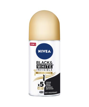 Nivea Black & White Invisible Silky Smooth Roll On Desodorante 50Ml 160 g