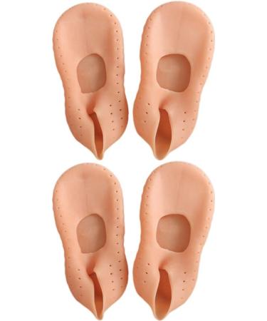 Buy Pretyzoom 2 Pairs Heel Protection Socks - Moisturizing Gel Socks for Cracked Heels & Plantar Fasciitis - Invisible Spa Socks for Beach Comfort - Buy Online on GoSupps.com
