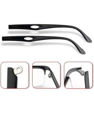 CASOTA Eyeglass Replacement Temples - Durable Plastic Eyeglass Repair Parts Black 1 Pair for Universal Fit - Buy Online on GoSupps.com