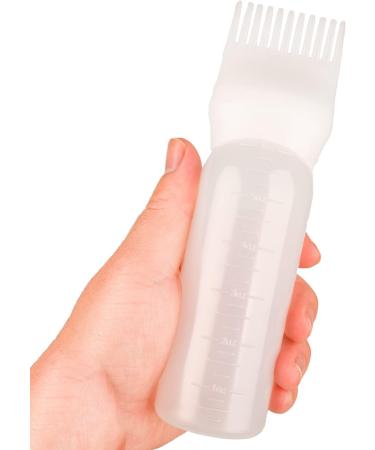 NAUZE 1 Pack Pink Hair Dye Brush Bottle Root Comb Applicator Bottle Hair Coloring Dye Applicator Scalp Treatment Bottle (Pink) - Buy Online on GoSupps.com