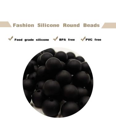 55Pcs LANIAFULL 15mm Silicone Beads Bulk Kit - Black Silicone Beads for Keychain & Jewelry Making - Buy Online on GoSupps.com
