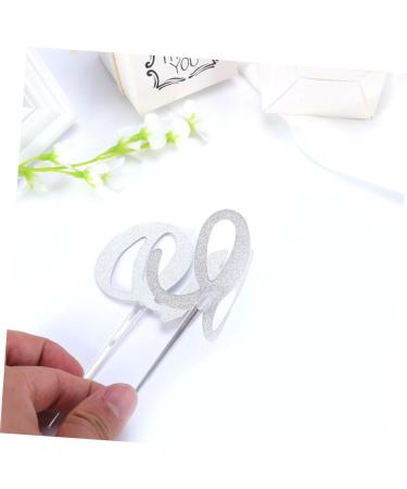 KONTONTY One Cupcake Picks Cupcake Topper Glitter Cake Toppers Birthday Cake Double Sided - Buy Online on GoSupps.com
