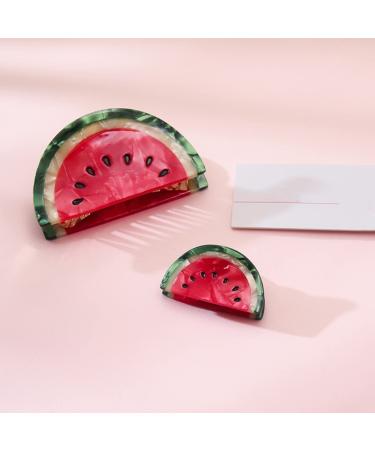 Watermelon Hair Clips: Small Claw Clips for Girls & Women | Acetate Hair Accessories - Buy Online on GoSupps.com