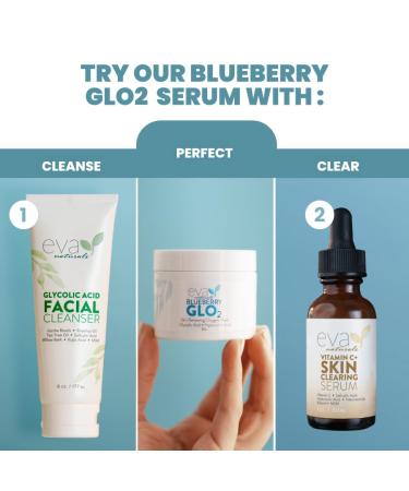 Eva Naturals GLO2 Oxygen Clay Masks - Exfoliating Anti-Aging Face Mask for All Skin Types - Hydrate & Restore Pore Minimizer - 2 Oz - Buy Online on GoSupps.com