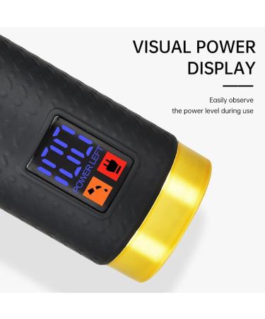 High-Power Gold Black Hair Clippers for Body Hair Finishing | Electric Hair Clipper for Precision Grooming - Shop Internationally - Buy Online on GoSupps.com